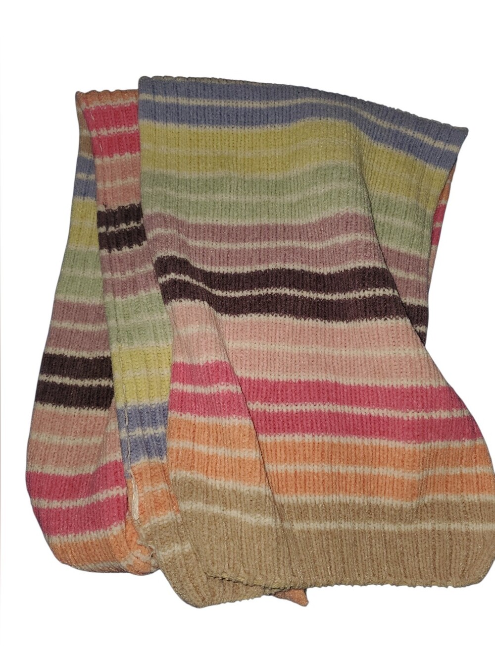 Pastel Striped Scarf - Multicolor Pastel